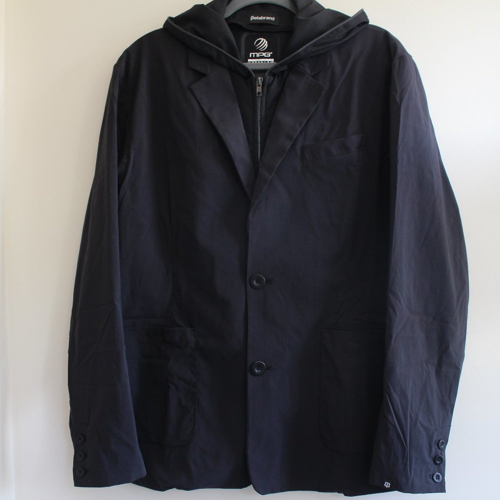 MPG x Betabrand Women's 2 in 1 hoodie blazer with detachable hood Size Large‎